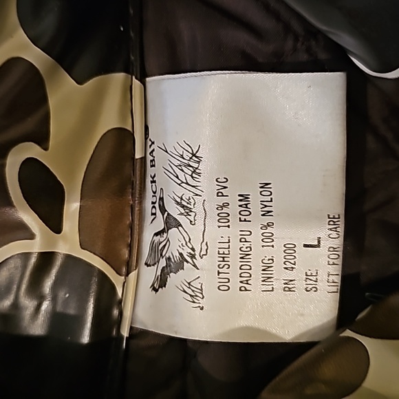 Duck Bay Camouflage Rain Jacket with hood, L - Picture 4 of 5